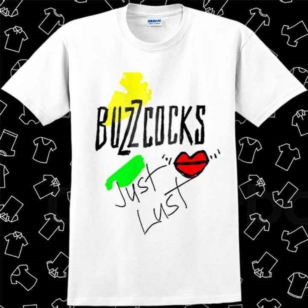 Buzzcocks Just Lust Music Band 80S Rock Punk Tshirt